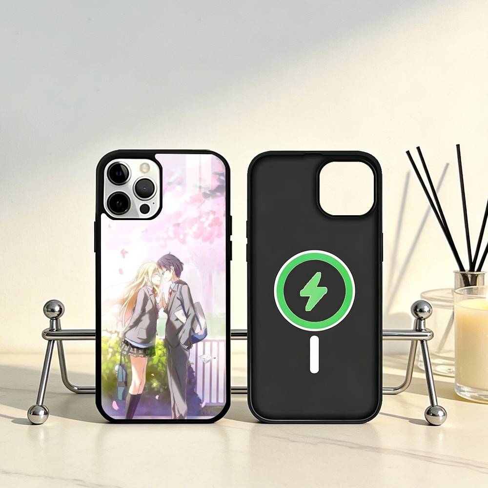

Hot Y-Your L-lie IN APRIL Comic Phone Case For iPhone17,16,15,14,13,12,11 Plus,Pro Max Magnetic For Magsafe Wireless Charging iPhone15PRO