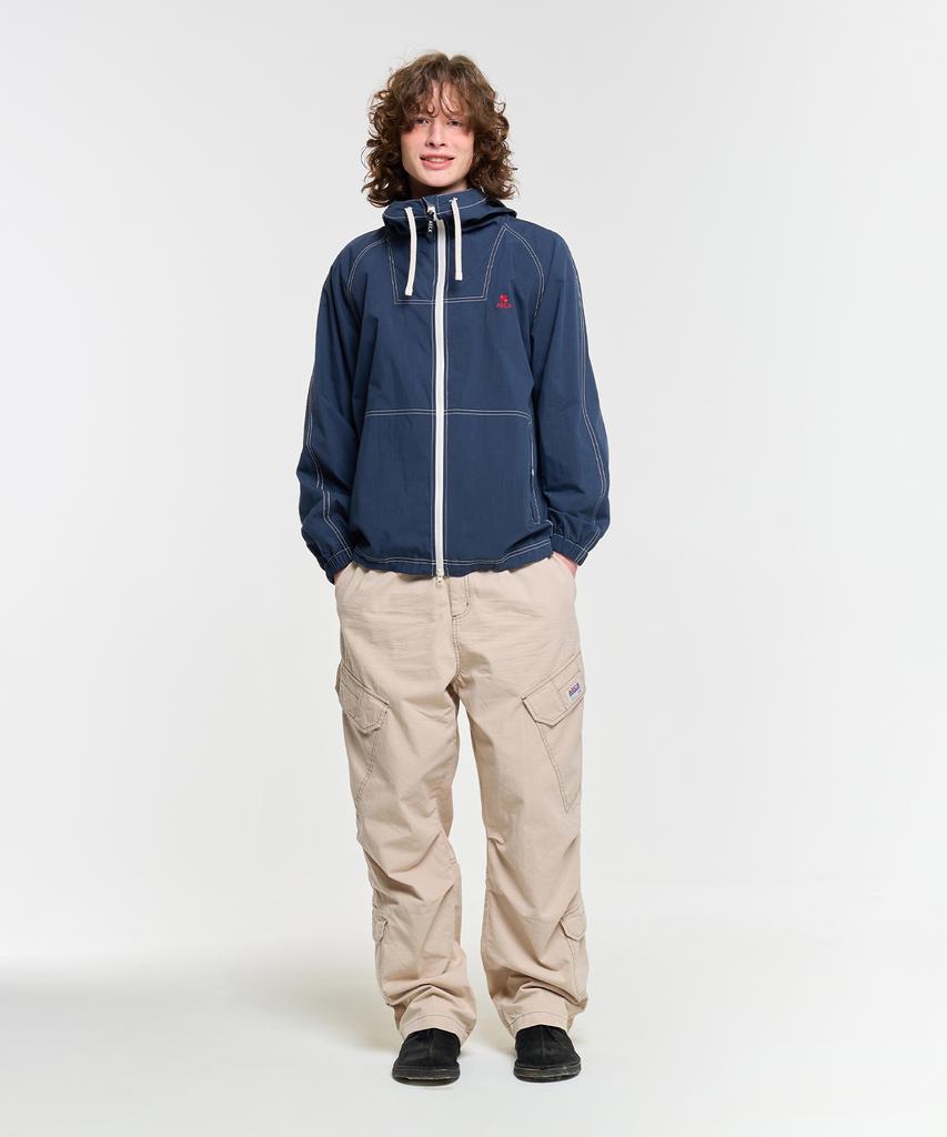 Aeca Stitch Hoodie Sports Jumper-Navy
