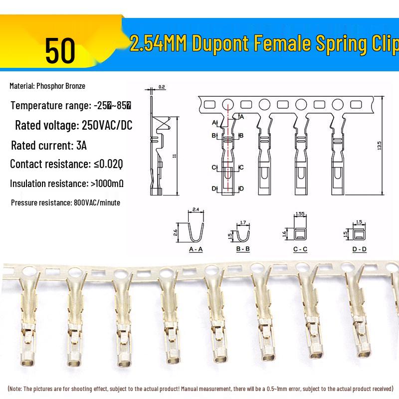 2.54 Lockable DuPont Connector: 2P & 3/4/10P Straight/Bent Pin Header MX2.54 Socket