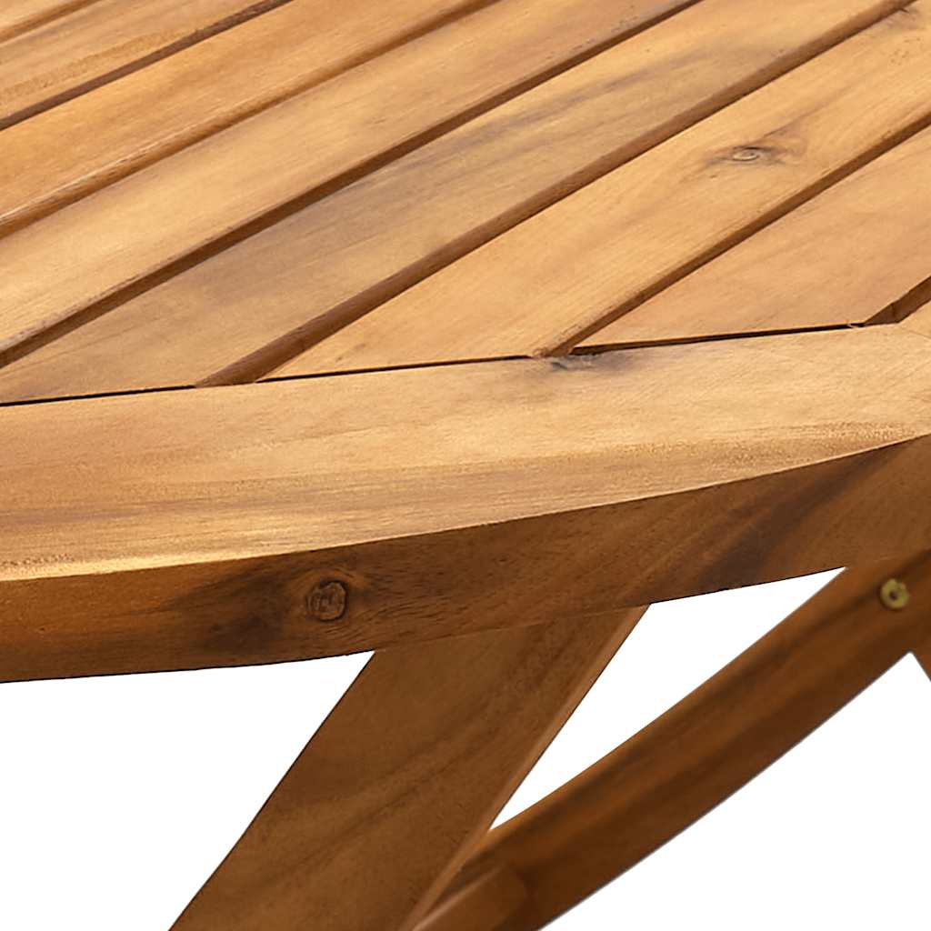 7 Piece Garden Dining Set Solid Acacia Wood and Textilene