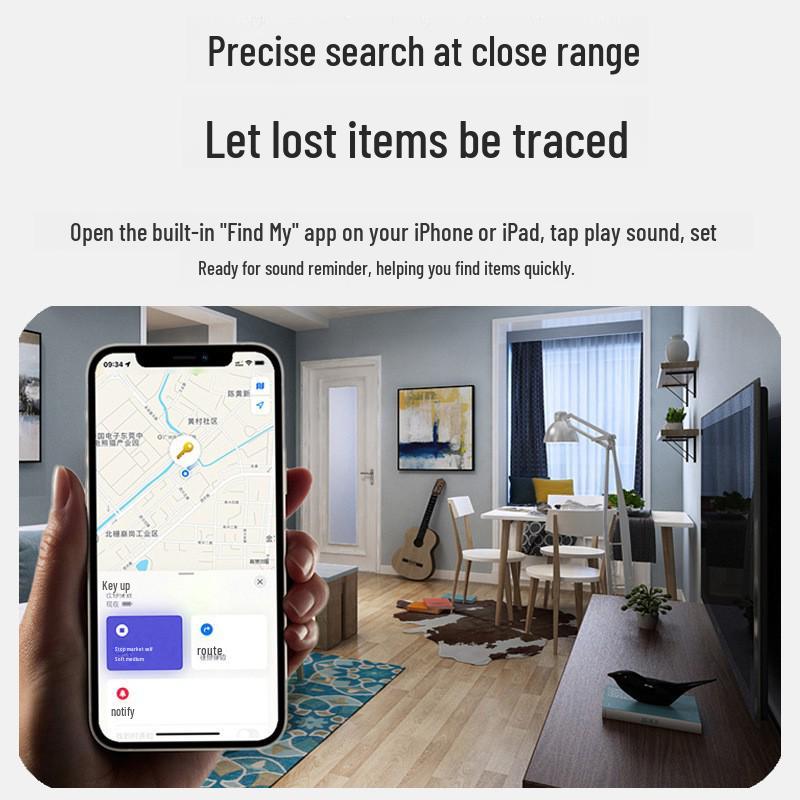 Bluetooth Elvesztésgátló Nyomkövető iOS-hez: Pénztárca, Poggyász, Telefon, Autókulcs Lokátor