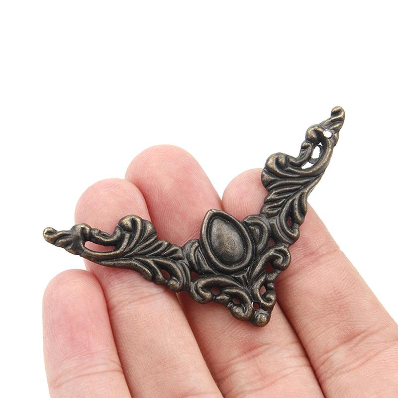 10Pcs Metal Angle Corner Brackets Photo Albums Menus Frame Furniture Decorative Protector Diy Crafts Furniture Decorative Protector