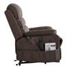 Power Lift Recliner Chair, Dual Motor, Medium Electric Lift Chair with Heat and Massage for Elderly, Infinite Position Adjustment, Chenille Fabric,