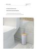 Bathroom Accessory Set: Toiletry Bottles, Toilet Brush, and Trash Can