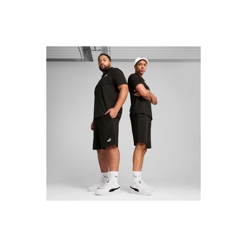 68754101_ESS NO.1 Logo Jersey 10 Shorts_Puma Black_L