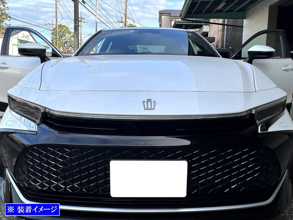 BRIGHTZ Stainless Steel Plated Under Eyeliner for Toyota Crown Crossover Ultra-Mirror (2-Piece Set) TZSH35/AZSH35 [HEAD-ETC-066] (TZSH, AZSH, H35, 35)