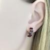Silver Earrings with Natural Garnet 3.567ct (2110163)