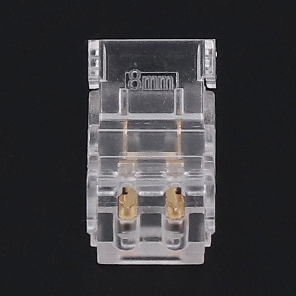10pcs 2Pin LED Strip Connector Transparent Strip To Wire Connector  For School