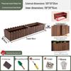 Carbonized Wood Outdoor Rectangular Planter Box