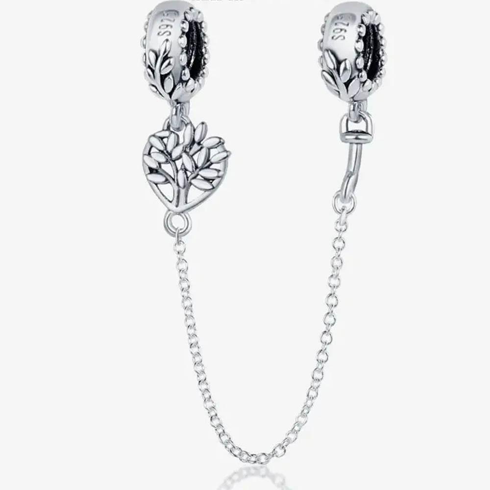 New In Color Zircon Angle Round Clip Bead Fit Pan Original Bracelet Women Copper Safety Chain Jewelry Gift