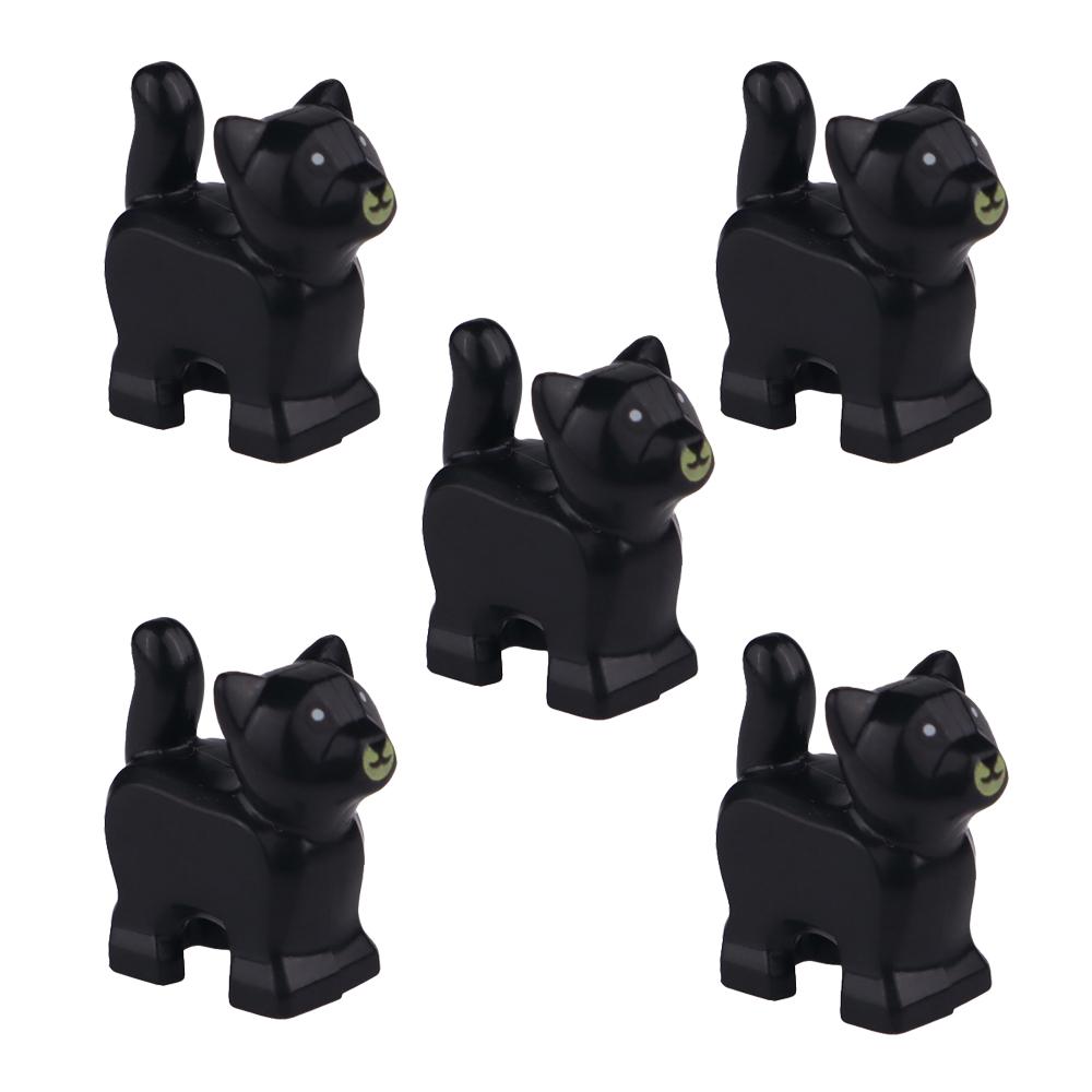 

Совместимые мини-животные, строительные блоки, кофейный кот, персидские кошки, котенок, домашний кот, дети, собирают кирпичи, детские игрушки своими руками, 5 шт.