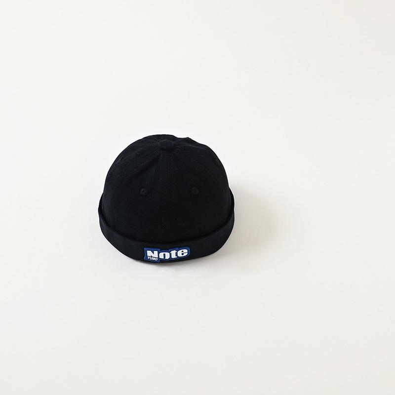 

Винтажные вышитые буквы детская шляпа без полей весенняя детская кепка для мальчиков и девочек хип-хоп кепка докер регулируемые детские шапочки 48-50cm