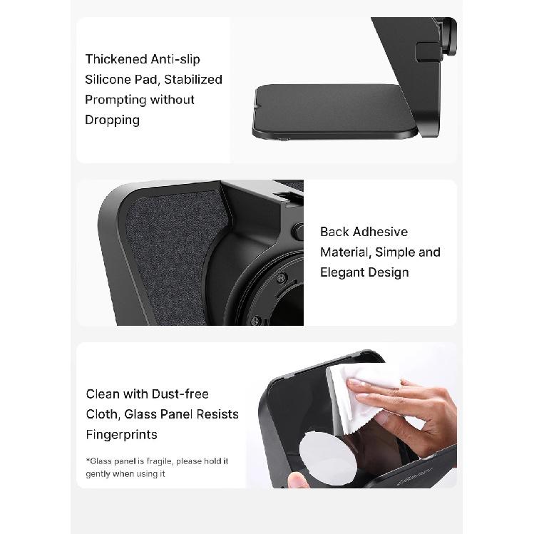 Ulanzi RT02 Teleprompter Universal Prompter Câmera DSLR Smartphone Tablet Laptop Teleprompter Transmissão ao Vivo Gravação de Vídeo