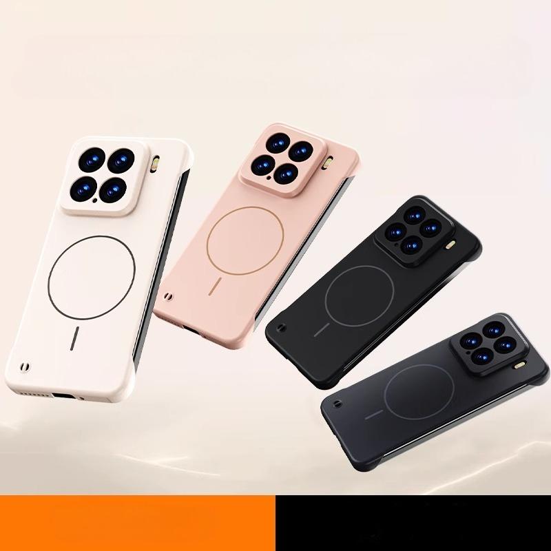For Magsafe Frameless Shockproof Case For Xiaomi 15Ultra 15 14 Pro 14Ultra Matte Ultra Thin Hard Wireless Charging Magnetic Cover