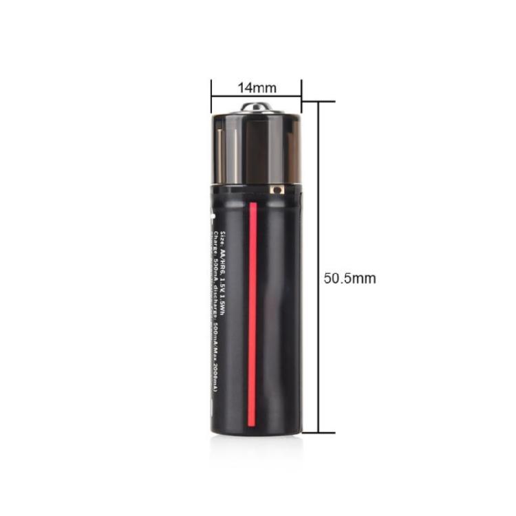 MultiDevice Compatible Rechargeable Lithium AA Battery With USB Port For Seamlessly Charging Environmental Benefits
