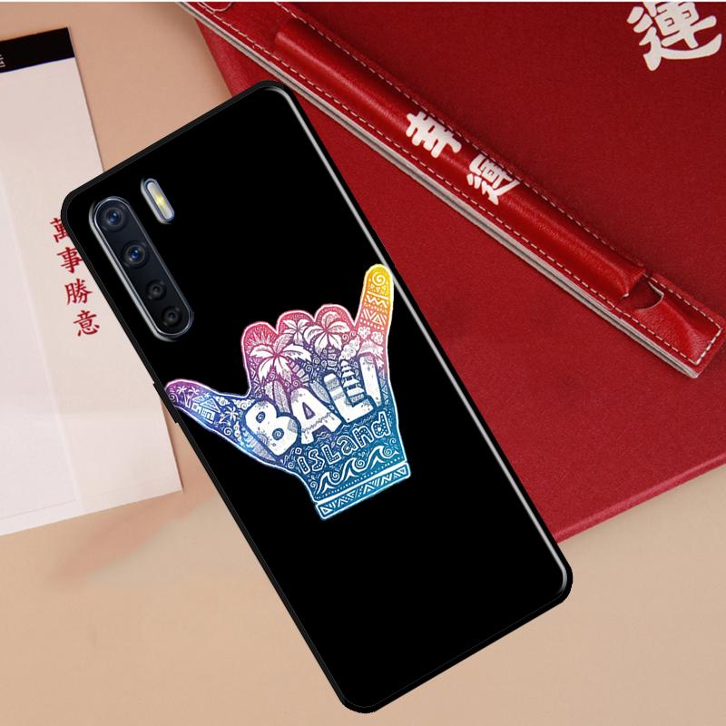 Surfer Surf Hang Loose Shaka Case For Oppo A80 A58 A5 Pro A15 A16 A17 A57 A77 A94 A74 A54 A76 A96 A40 A60 A18 A38 A78 A98