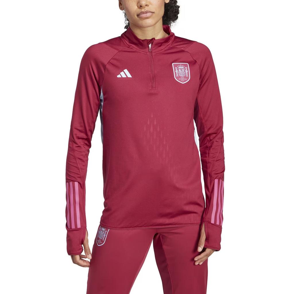 Adidas Tiro 23 Spain Sports Stand Collar Training Long Sleeve Football Shirt Women tops HZ9128