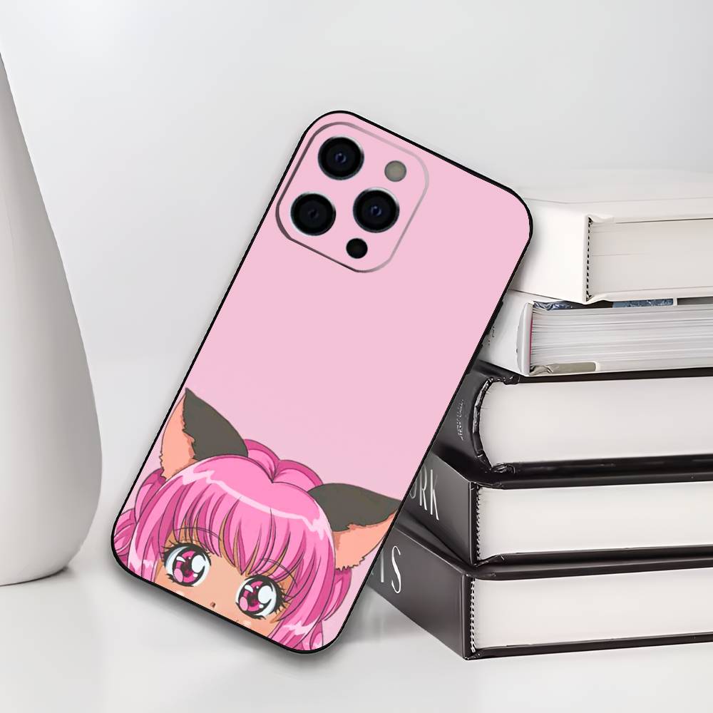 Tokyo M-Mew M-Mew Magical girl Phone Case For iPhone 17,16,15,14,13,12,11 Plus,Pro Max,XS,Soft Black Cover