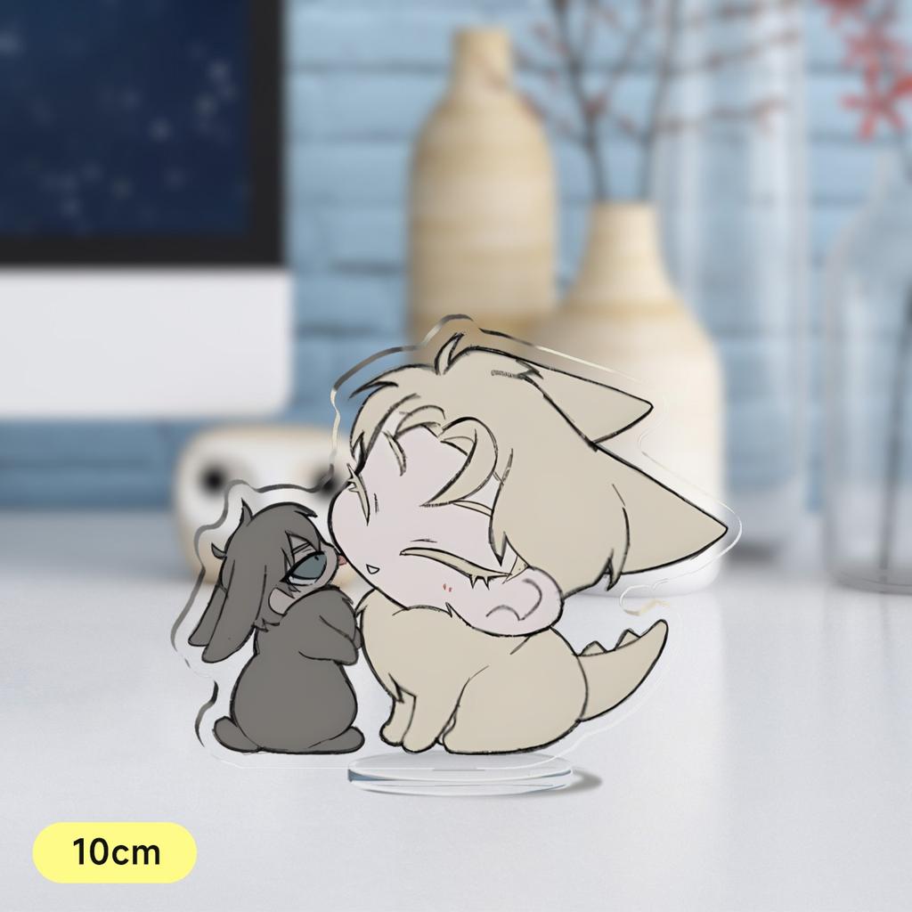 Hot Korean Cartoon BL Manga Anime Roses and Champagne Acrylic Stand Figure Standing Desktop Display Fans Collection Jewelry Gift