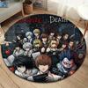 Death Note Round Area Rug Carpet Rug For Living Room Bedroom Sofa Playroom Decor Nonslip Floor Mat