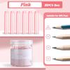 35PCS/Box Solid Color Pencil Cap Transparent Pen Tip Protector Cute Pencil Protective Case  Students