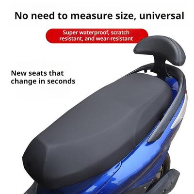 Waterproof Motorcycle Seat Cover Rain Dustproof Motorbike Scooter Cushion Seat For Sun Protection Anti-slip Thickened