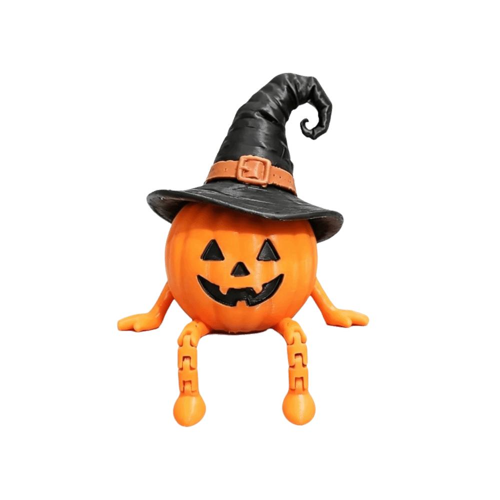3D Printed Ghost Ornament Figurines Articulated Halloween Pumpkin Decorations Halloween Party Style-3