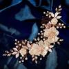 Weiße Acrylblume Braut-Kopfschmuck Reiner Handgemachter Perlen-Haarkamm Westlicher Hochzeitskranz Doppelband