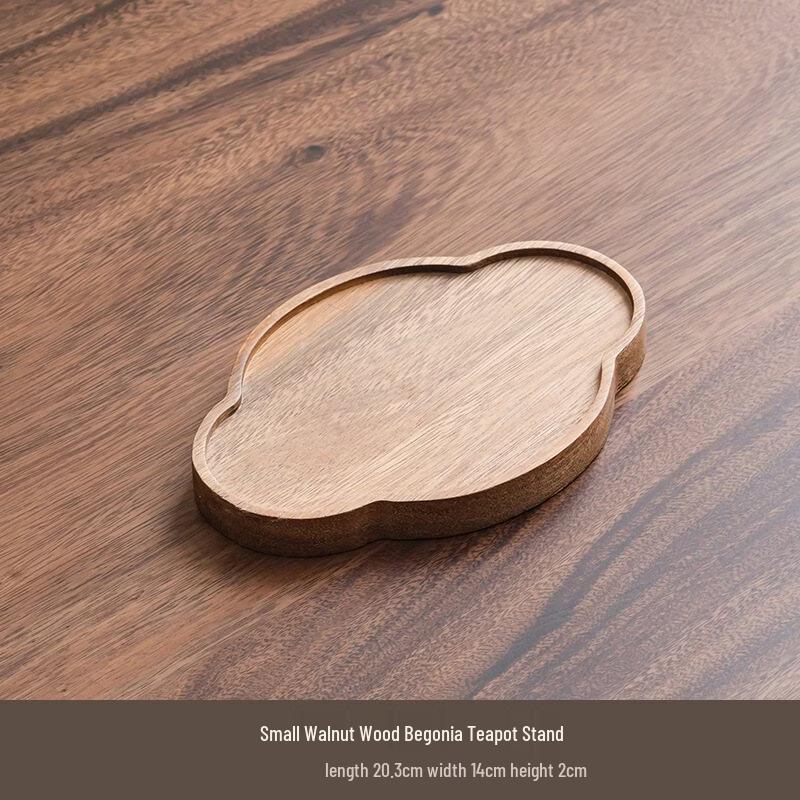 abay Walnut Wood Tea & Snack Serving Tray