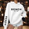 Women's Fashionable Casual Printed Letter Casual Hooded Sweatshirt With Pockets