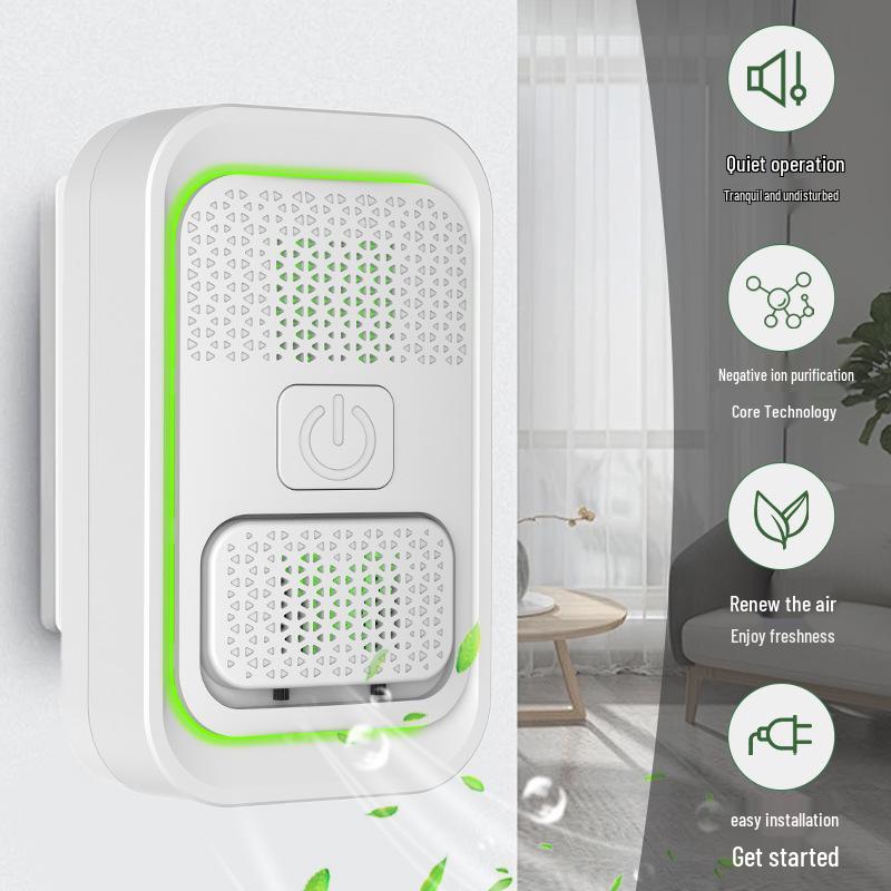 Smart 2026 Negative Ion Air Purifier & Pet Odor Deodorizer US Plug белый