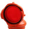 Rotatable 90 Degree Sewer Hose Adapter For Mobile Sanitation Marine Toilet Drainage Orange Plastic Fitting Leak Proof Design