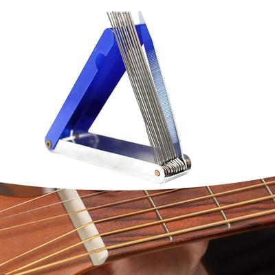 Gitarr Sadelfil Musikertillbehör Professionell Strängspårsutjämning för Banjo Ukulele