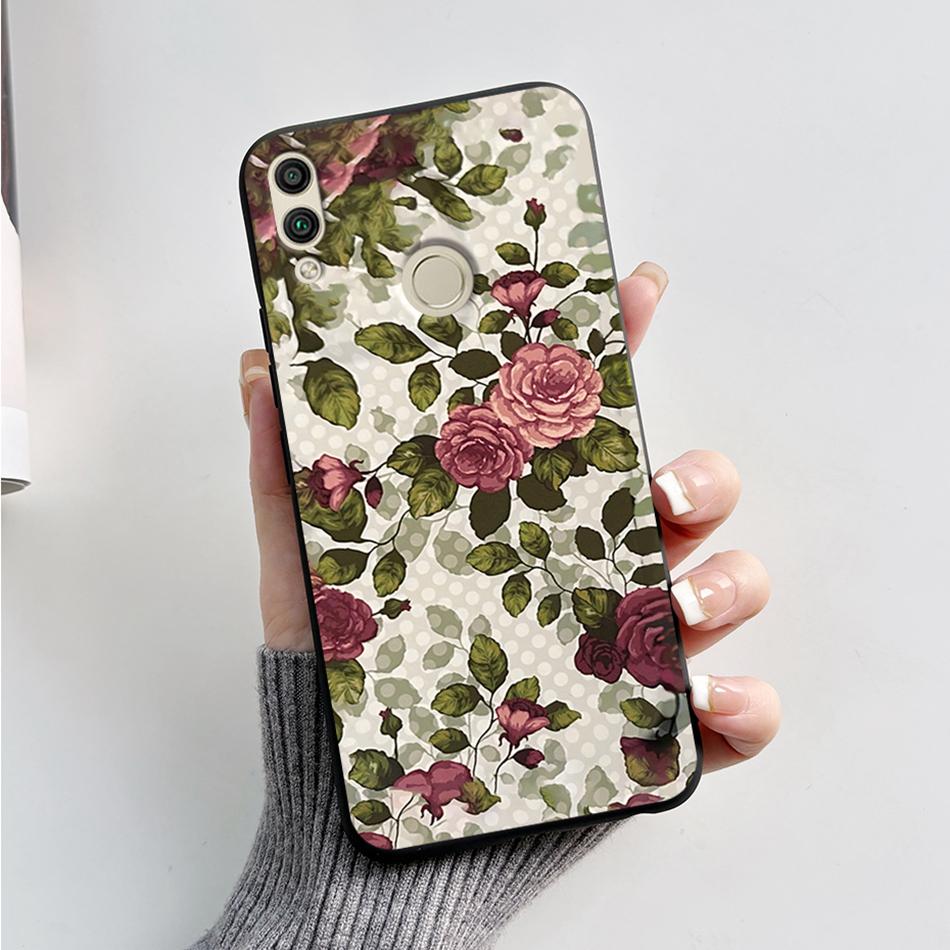 For Huawei Honor 8X Case Honor8X JSN-L22 JSN-L21 Bear Phone Case Soft TPU Cover Funda For Honor 8C BKK-L21 BKK-LX1 Honor8C Capa