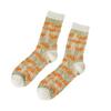 Crystal Silk Floral Embroidery Socks Ultra-Thin Nylon Long Socks Chic Mid-Tube Socks  Cosplay