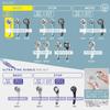 SANEI Rainy Basic Shower Water Water Increased Water Stainless Steel Shower Made in Head, 40% Saving, Ultra-Fine Flow, Pressure, Plate, White, Japan,