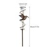 17.72inch Durable Metal Rain Gauge Bird Gauges with Easy-to-Read Glass Tubes Unique Design 9.2 Oz Capacity Gauge