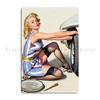 Vintage Naughty Puppy Love Gil Elvgren PIN UP GIRL The Glamour Metal Mural Painting Create Customize Tin Sign Poster