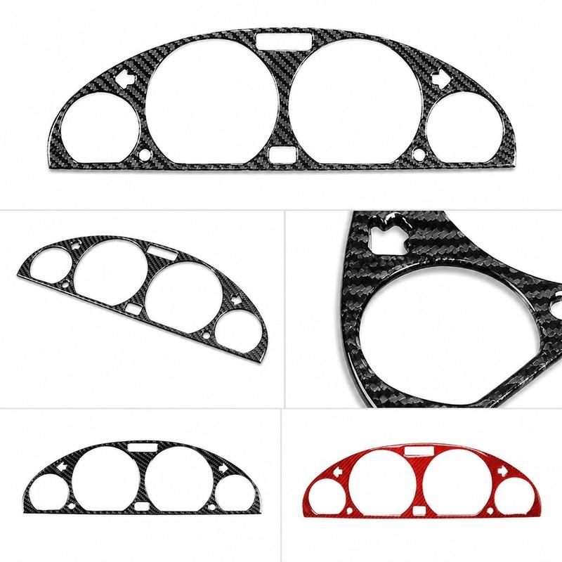 Carbon Fiber Dashboard Trim Frame for BMW 3 Series E46 1998-2004, Multi-Color Interior Decoration Replacement, Auto