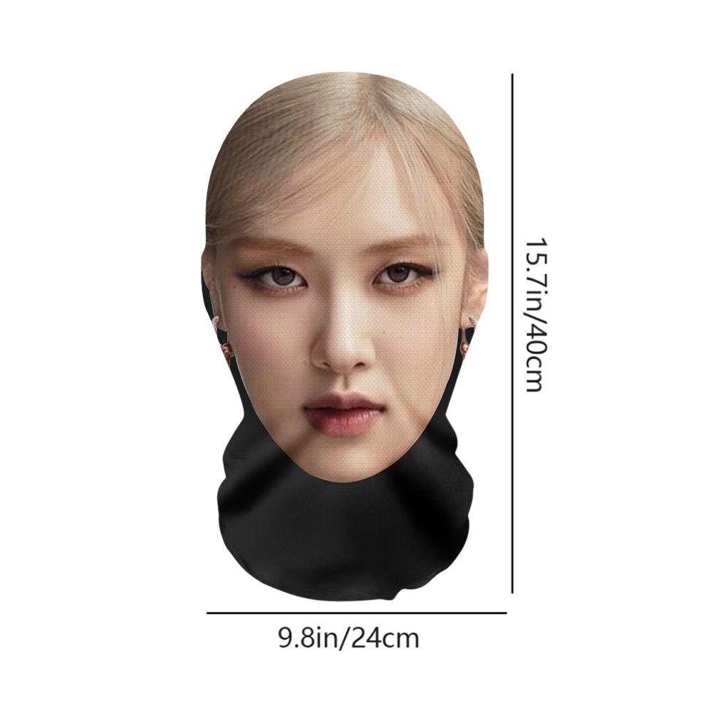 NUOVA APT Rose Mars Maschera Facciale Senza Cuciture Stampata in 3D Viso di Celebrità Maschera per Tutto il Viso Copricapo Divertente Sciarpa da Equitazione Copricapo Cosplay