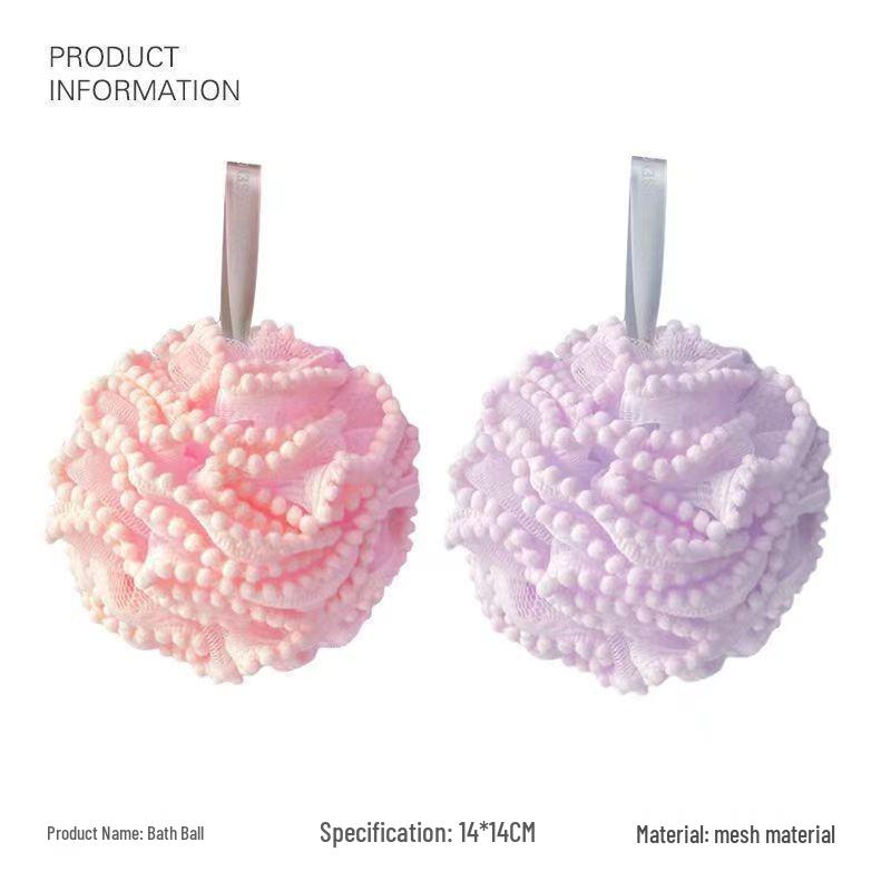 High-End Non-Dispersing Super Soft Exfoliating Bath Flower Ball for Men and Women