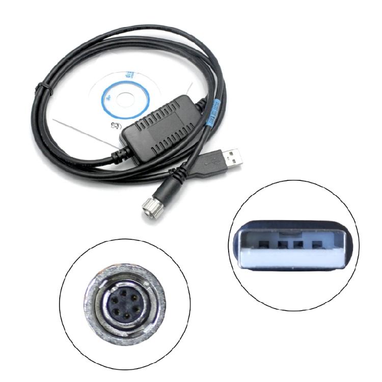 Câble de données USB pour ES pour Topcon ES602G, OS602G 6 broches femelle vers USB Câble de données pour station totale