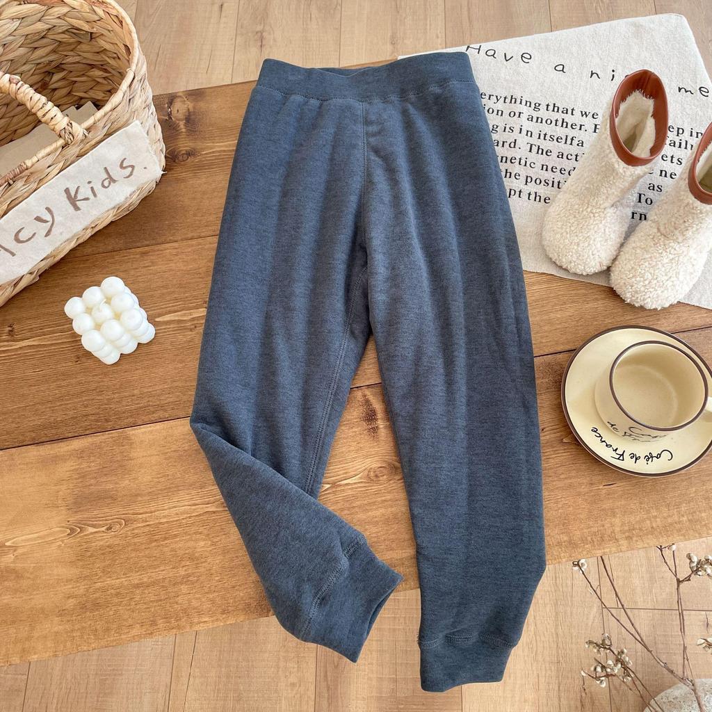 2025 Children's Casual Wool Four-Layer Thick Warm School Uniform Leggings