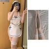 Plus Size Fat MM Sexy Lingerie Sexy Maid Juggs Hot Apron Cosplay Maid Passion Free Uniform