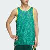 Adidas SS24 Patterned Reversible Casual Loose Basketball Vest Men Tops Green JC6794