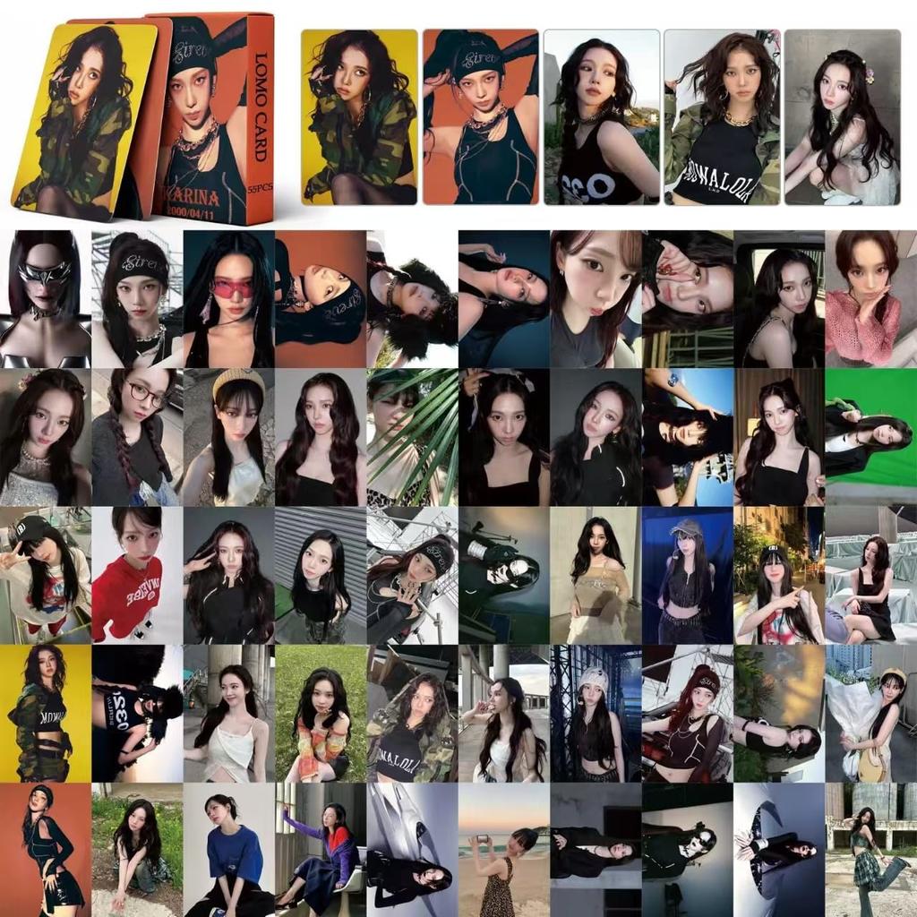 LOMO Card Korean Karina Trading Card Photo Card Set Photobook Merchandise Korean Wave Support Merchandise (55 Cards) [Unofficial] (E) [Used]