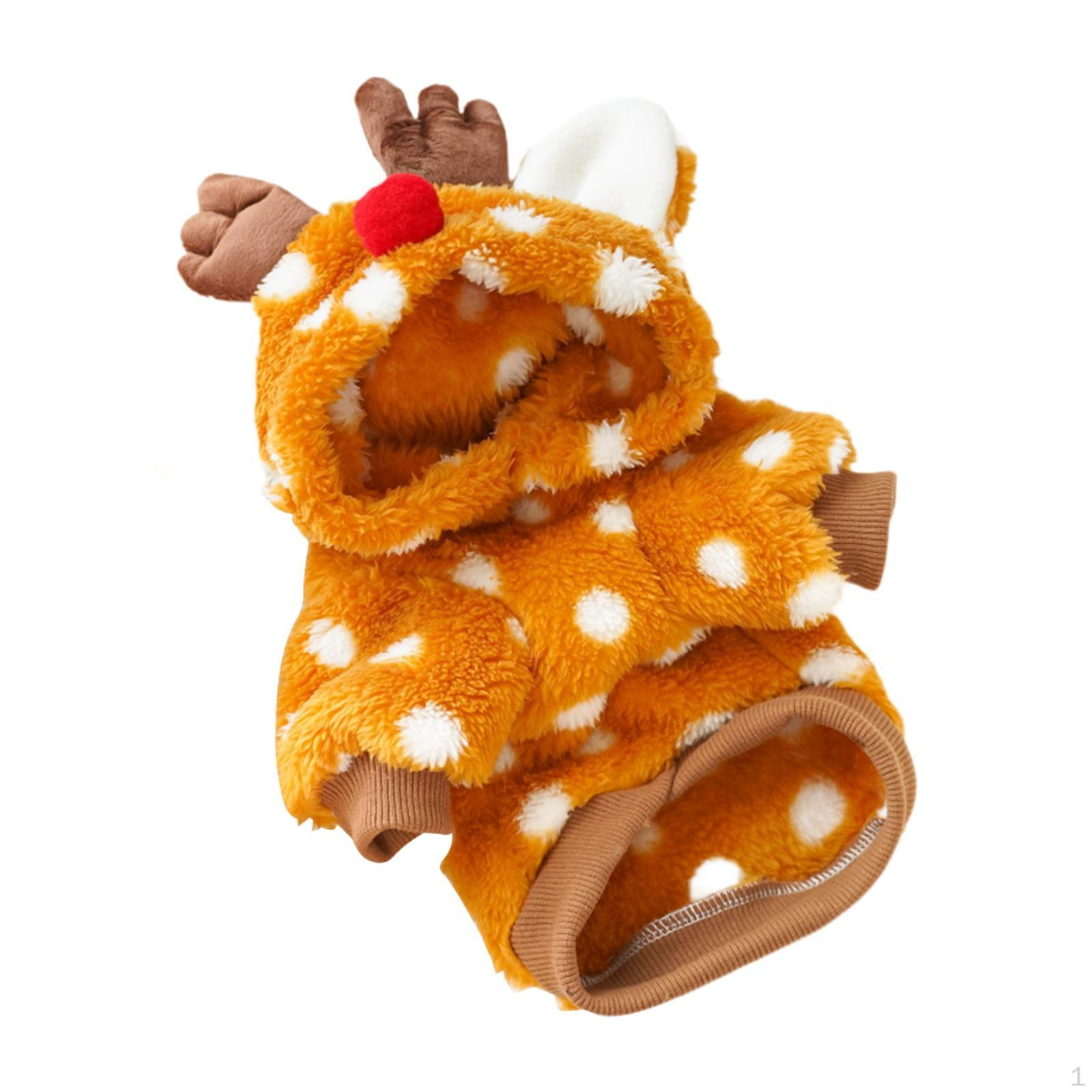 

Рождественская одежда для домашних животных, пижамы для собак и кошек с оленьей тематикой XL