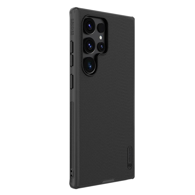 Phone Case for Samsung S24 Ultra, Matte Full Coverage Anti-Fingerprint Slim with Raised Camera Protection, Hard with Soft Edges, Shield Pro Black