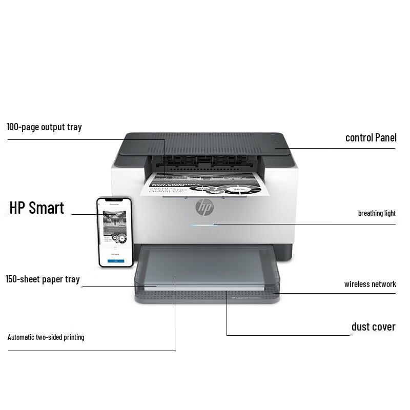HP M208dw A4 Black and White Laser Printer CN Plug (adapter Included)