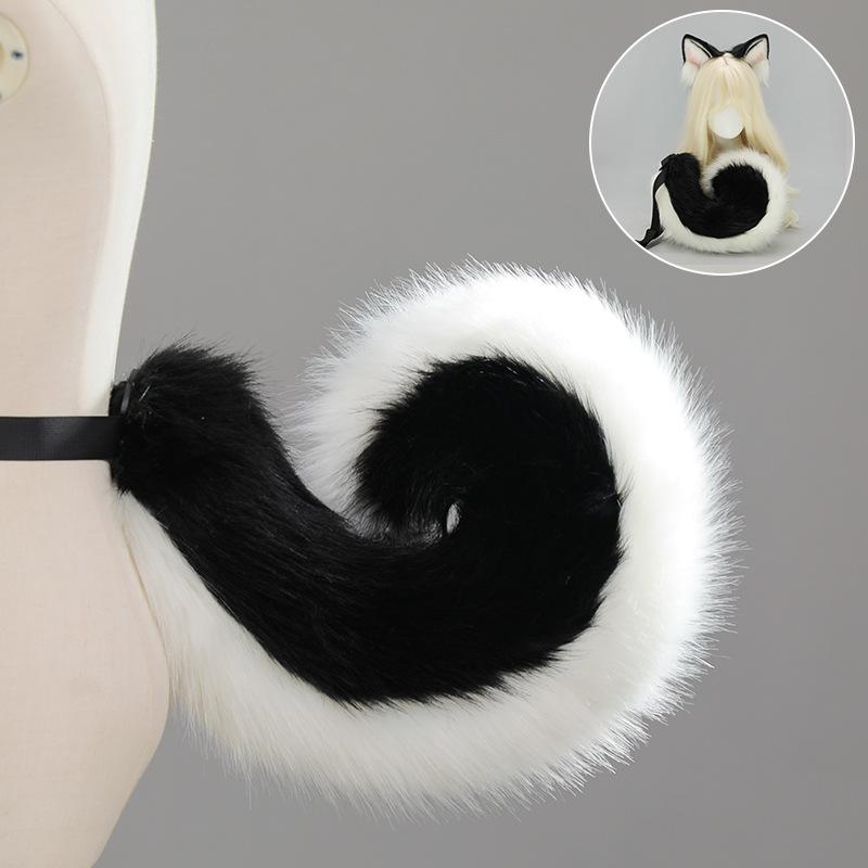 

Набор для косплея «Собачьи уши и хвост ручной работы» - Ободок с волчьими ушами немецкой овчарки и аксессуар «Собачий хвост»